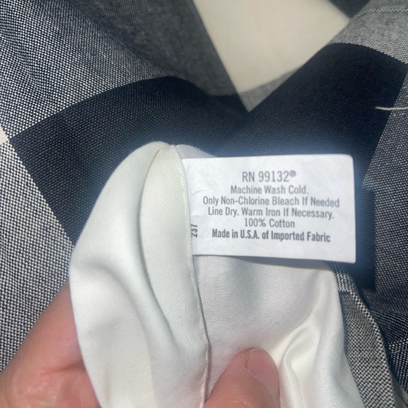 Custom made Black/white 100%cotton plaid Queen size duvet cover. Made In USA - Picture 3 of 7